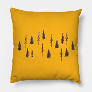 Ancient Forest (Autumn Purple) Pillow