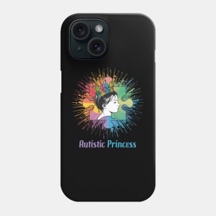 Autism Awareness for Autistic Princess - Dark Version Phone Case