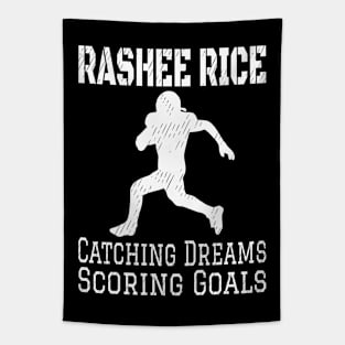 Rashee Rice 4 Catching Dreams Scoring Goals SPORT-1 Tapestry
