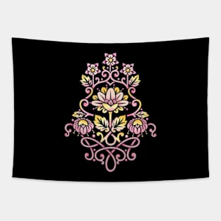 Damask Rose Motif Tapestry