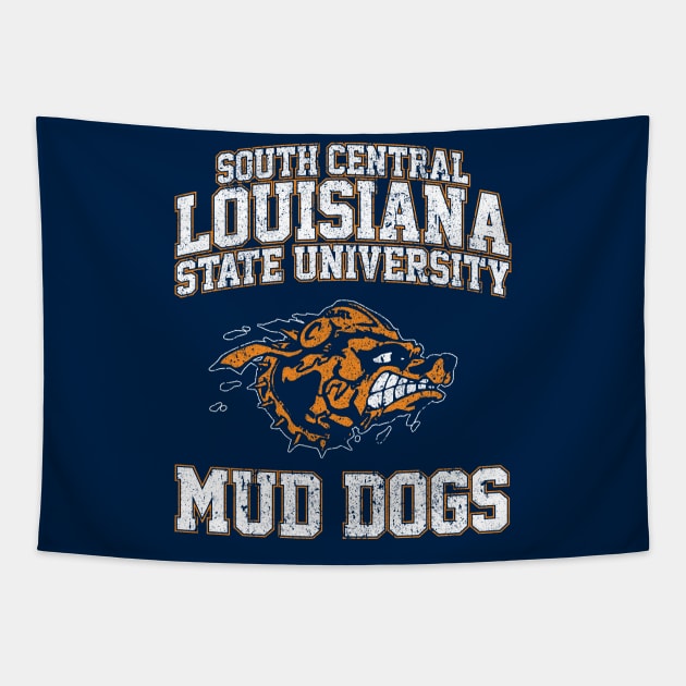 South Central Louisiana State University Mud Dogs Tapestry by huckblade