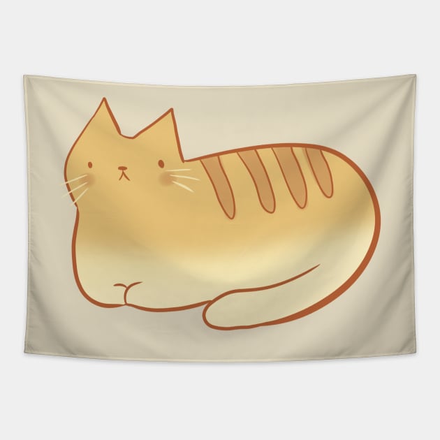 cat loaf illustration Tapestry by Mayarart