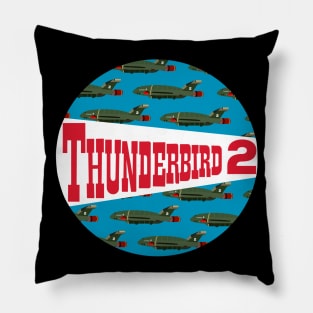 Thunderbird 2 Aircraft Thunderbirds TV Original Series Virgil Tracy Pillow