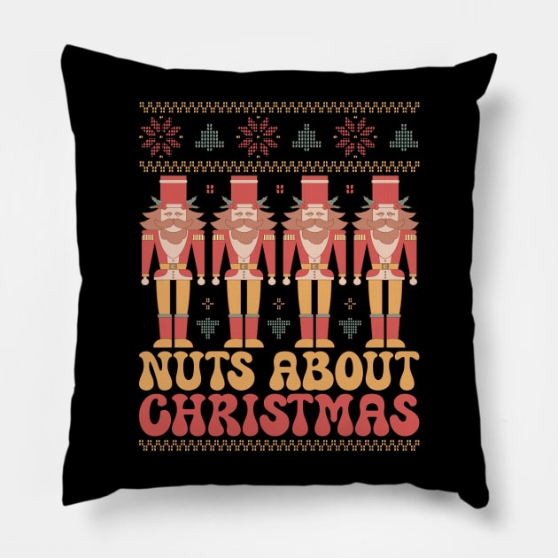 Nuts About Christmas Pillow by MZeeDesigns