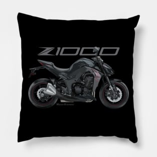 Kawasaki Z1000 19 black, sl Pillow