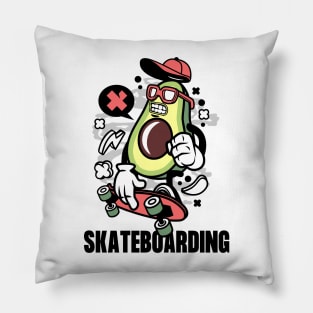 Playful Skateboarding Event Pillow