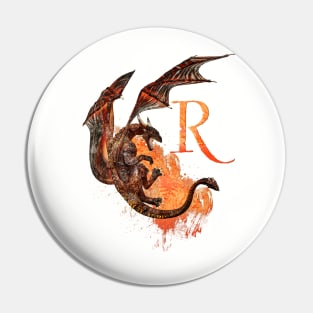 Drachen Buchstabe R Pin