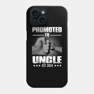 Mens Promoted to Uncle 2024 Shirt For First Time Uncle, New Uncle Phone Case