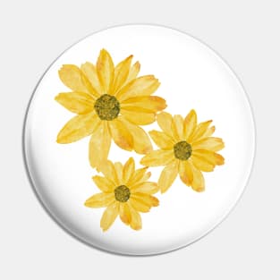 Little Yellow Daisies Pin