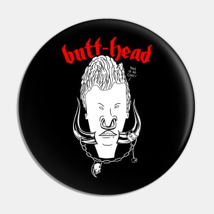 Funny 90's Cartoon Metal Band Logo Parody Pin