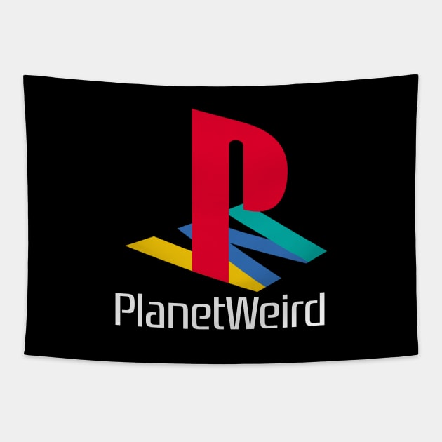 Planet Weird is now on Twitch! (white text) Tapestry by PlanetWeirdPod