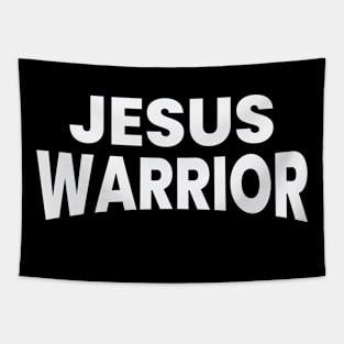 Jesus Warrior Text Tapestry