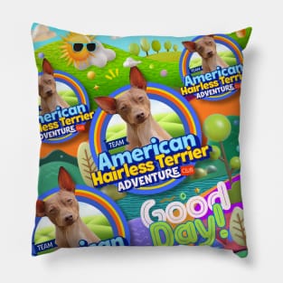 American hairless terrier dog Pillow