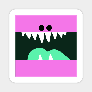 Pink Monster Mouth Magnet