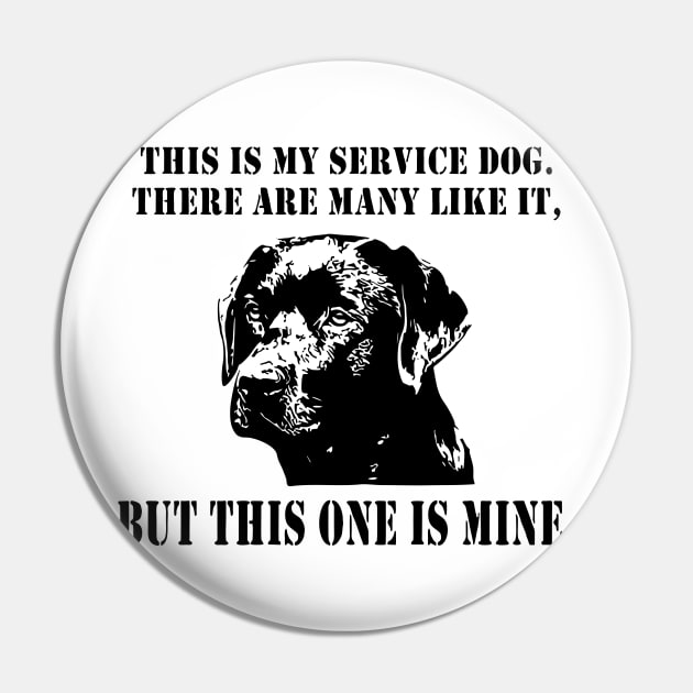 Service dog Pin by ArtvectorDSGN