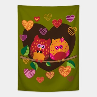 Owls always Love You Tapestry