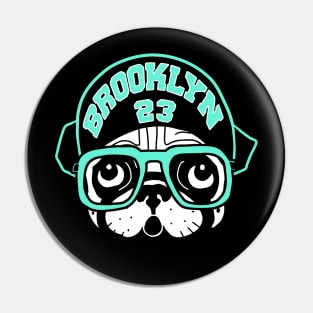 Brooklyn Spike Pug match Jordan Light Aqua Pin