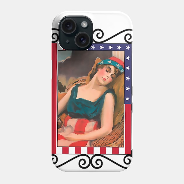 Sleepy America Phone Case by Marccelus