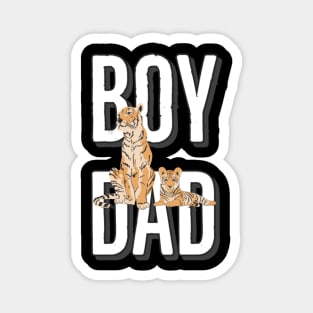 Boy dad tiger print Magnet