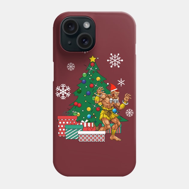 Dhalsim Around The Christmas Tree Street Fighter Phone Case by Nova5