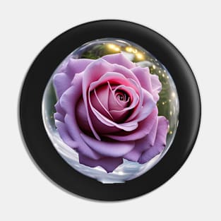 Rose in the glass ball Pin