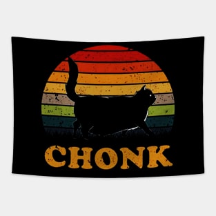 Chonk Funny Retro Vintage Pet Cat Tapestry