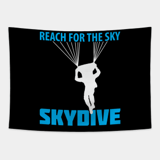 Reach for the Sky Skydiving Gift Tapestry