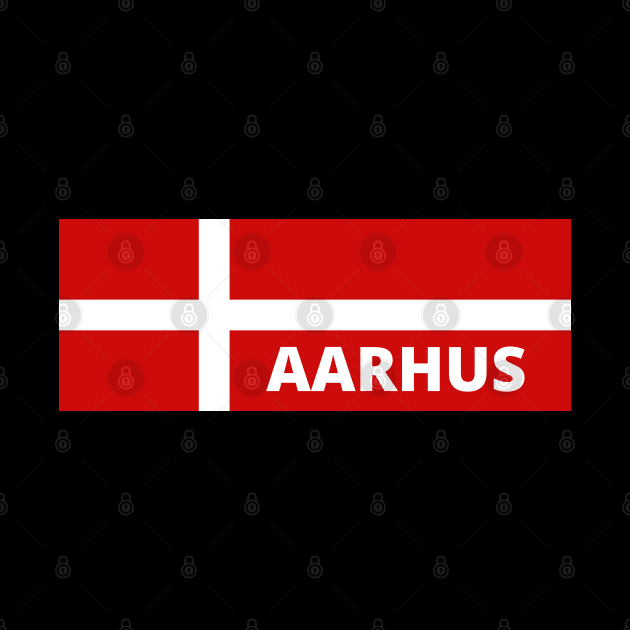 Aarhus City in Danish Flag by aybe7elf