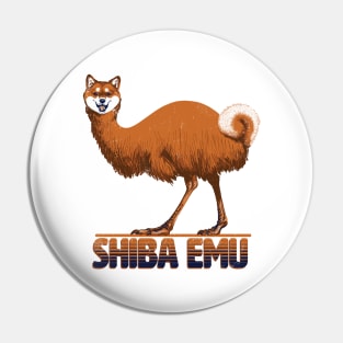 Shiba Emu Pin