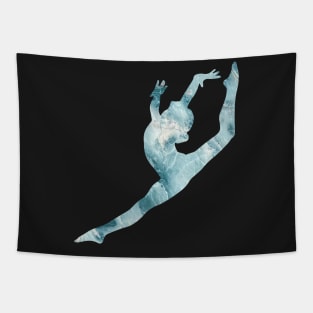 Gymnastics Leap Tapestry