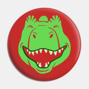 Green monster laughing Pin