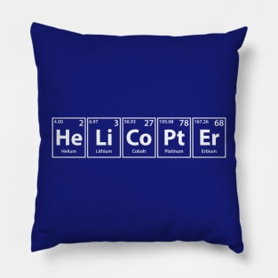 Helicopter (He-Li-Co-Pt-Er) Periodic Elements Spelling Pillow
