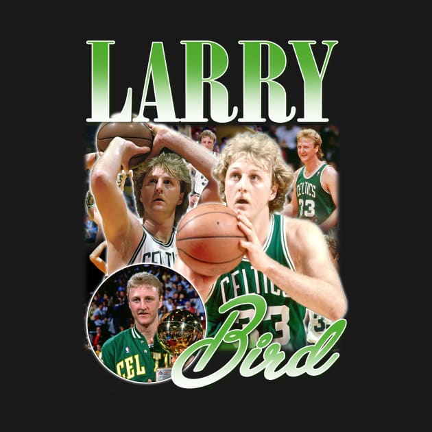 VINTAGE BOOTLEG LARRY BIRD 90S by Archer Expressionism Style