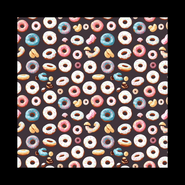 Deliciously Sweet Donut Pattern Design for Doughnut Lovers by star trek fanart and more