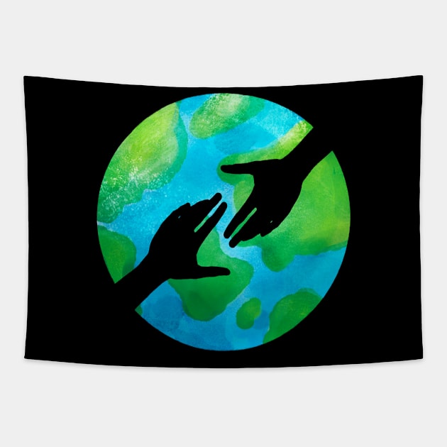 Safe earth Tapestry by Nekojeko