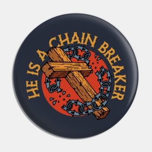 Christian Apparel Clothing Gifts - Chain Breaker Pin