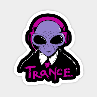 Alien with Headphones Magnet