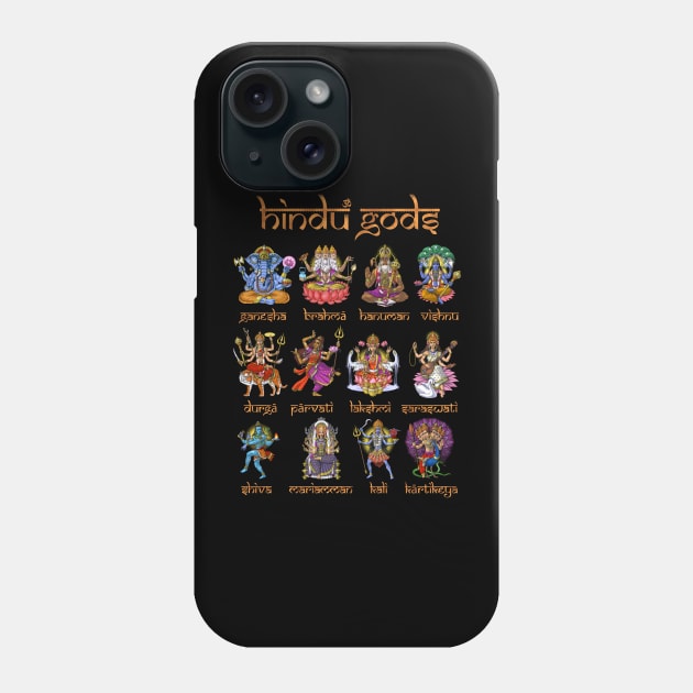 Hinduism Gods and Goddesses Phone Case by underheaven