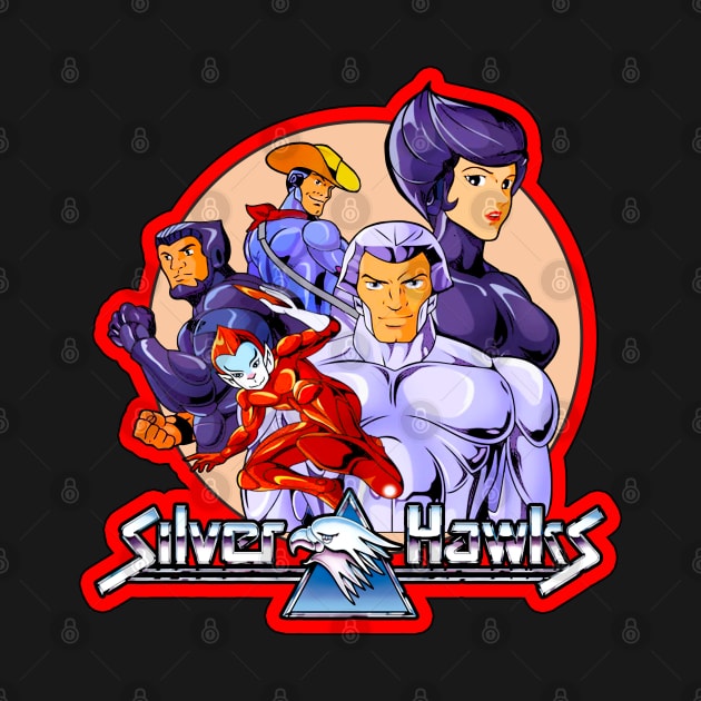 80s Cartoon SilverHawks by Niko Neon