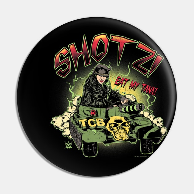 Shotzi Blackheart Eat My Tank Cartoon Pin by Holman