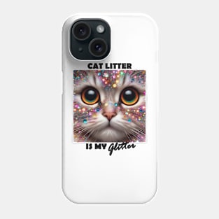 Funny cat litter is my glitter for cat person Phone Case