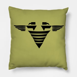 Eagles flying minimal icon Pillow