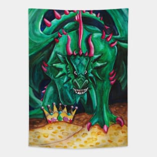 Watercolor - Dragons treasure Tapestry