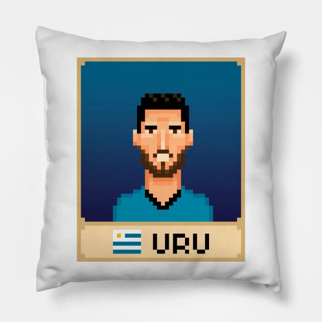 Luis Suárez Pillow by PixelFaces