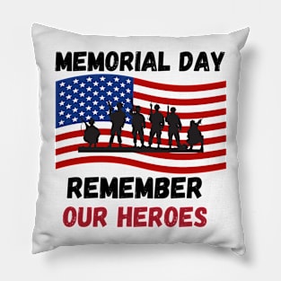 Memorial Day Tshirt Pillow