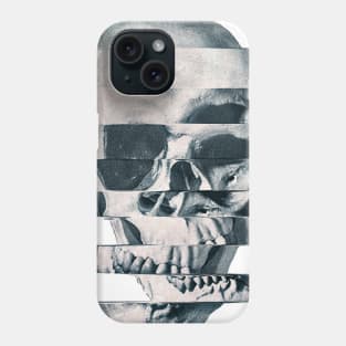 Glitch Skull Mono Phone Case