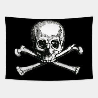 Skull and Crossbones Mask Tapestry