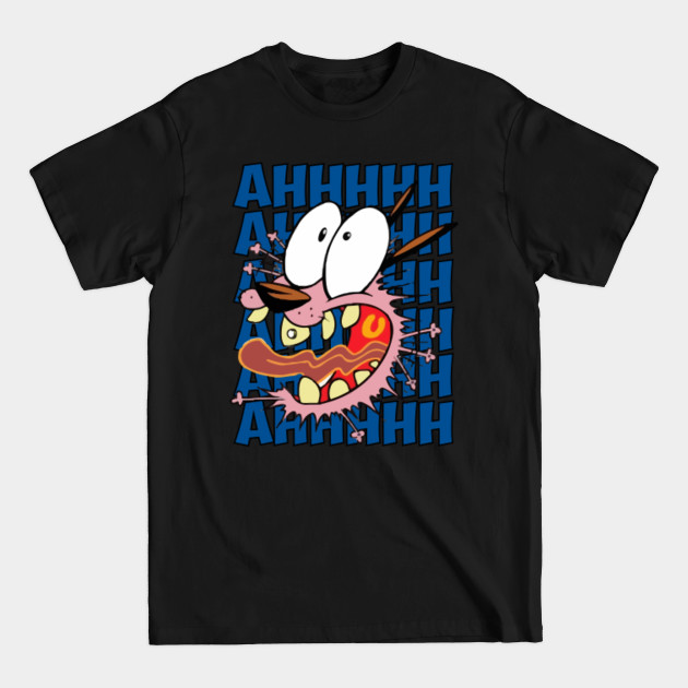 Discover Courage The Cowardly Dog - AHHHHH - Courage The Cowardly Dog - T-Shirt