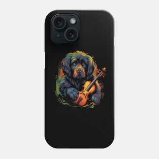 Tibetan Mastiff Playing Violin Phone Case