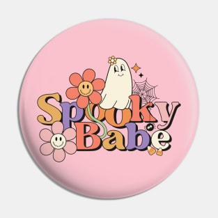 Spooky Babe Pin